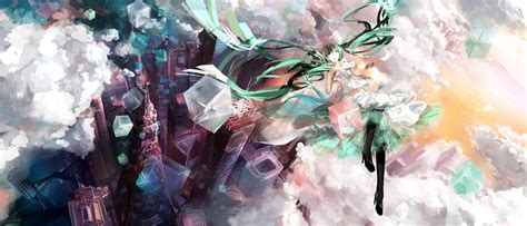 1024x768 Resolution Assorted Color Flowers Painting Anime Vocaloid