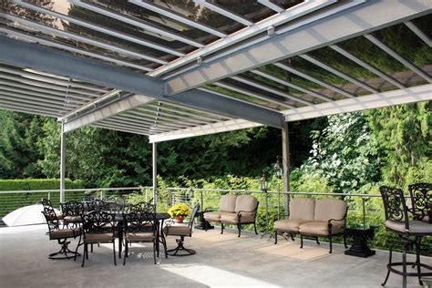 Galvanized Steel Pergola With Stainless Steel Uprights Sti Steeltec