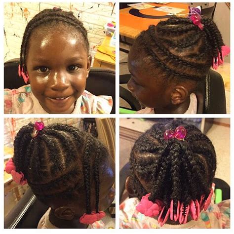 Loving This Braided Pigtail And Braids Style With Hot Pink Sweet Pea