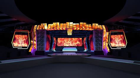 Concert Stage Design 3d Model Cgtrader