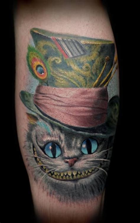 Cheshire Cat Cat Portrait Tattoos And Portrait Tattoos On