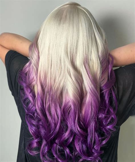 Purple And Blonde Ombre Hair
