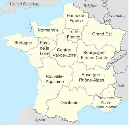 Memorizing the regions of france won't be hard if you use this map quiz game to explore them. Régions & Départements of France