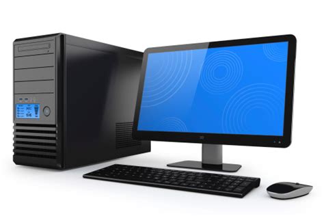 Modern Power Home Desktop Computer Pc System Stock Photo Download