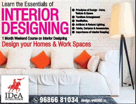 Essentials Of Interior Designing Ad