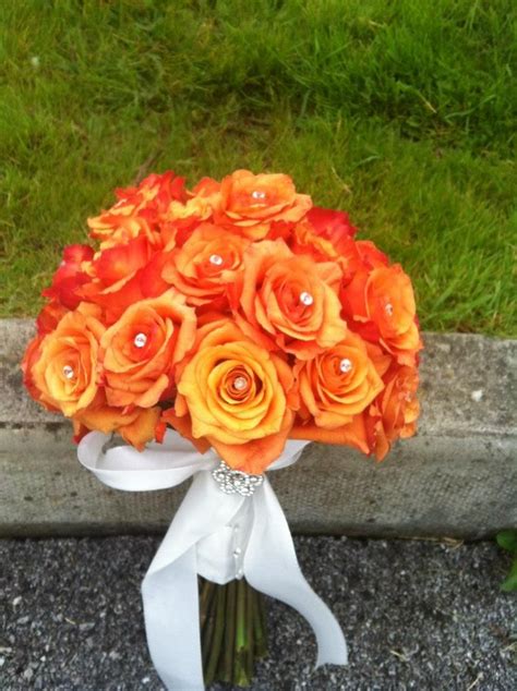 Orange Roses Bouquet Wedding Bouquet Orange Roses Orange Rose