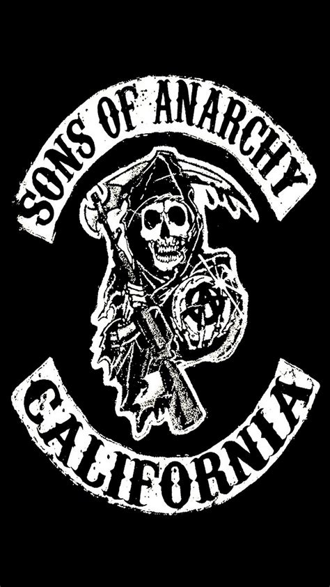 Get Here Sons Of Anarchy Logo Stencil Motivational Quotes