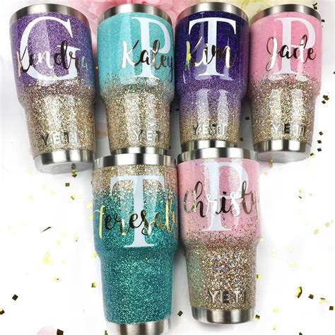 Glitterunicorn Id1516435298 Glitter Yeti Tumbler Cups Diy Yeti