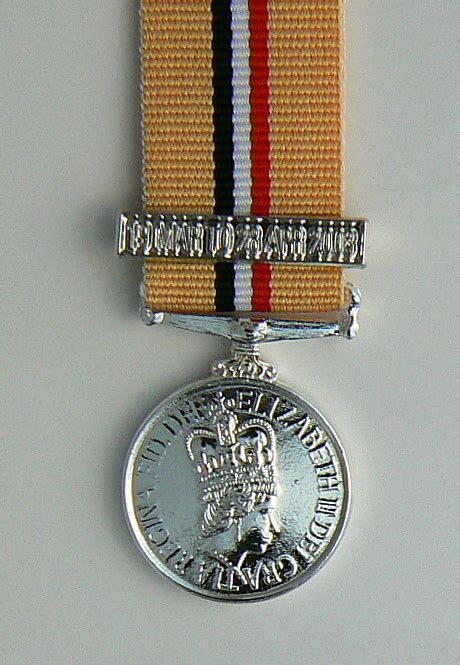Iraq Optelic With Clasp Miniature Medal