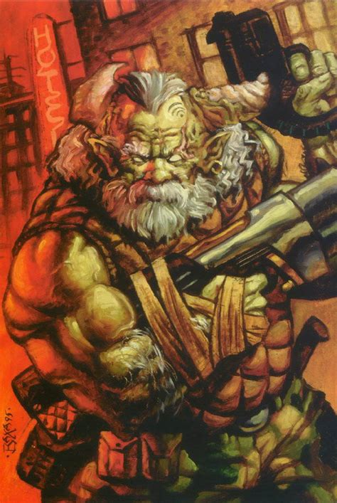 Troll Mercenary By Tom Baxa Banque Image Personnages Jdr