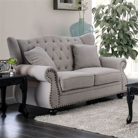 Furniture Of America Cm6572gy Ewloe Light Gray Living Room Set Free