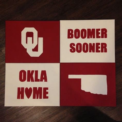 Items Similar To University Of Oklahoma Wall Decorboomer Sooner Okla