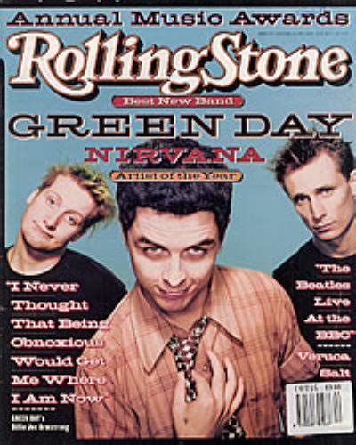 Green Day Rolling Stone Jan 95 Us Magazine 216117 January 95