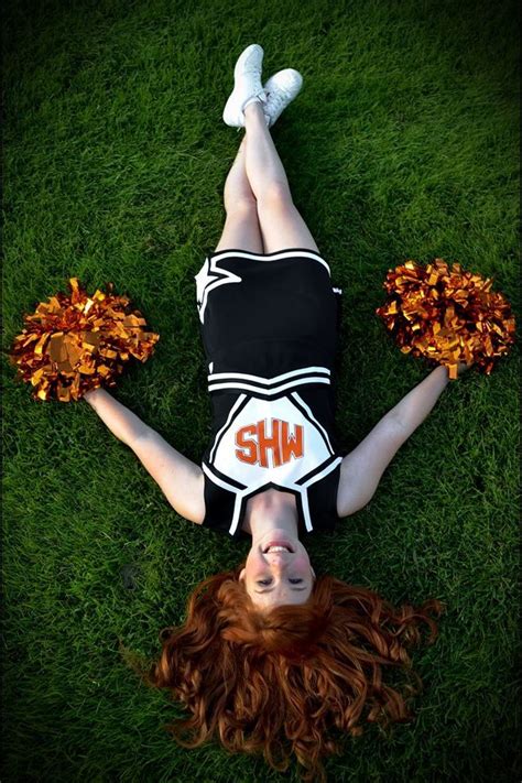Love Her Red Hair And The Orange Poms Great Photo Cheer Pictures Red Hair Great Photos