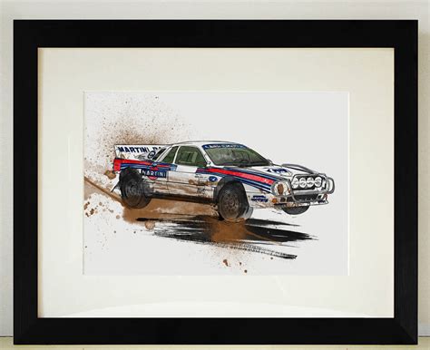 Lancia 037 Group B Rally Car Illustration By Hb Studio