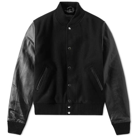 Mki Black Classic Varsity Jacket Varsity Jacket Jackets Varsity