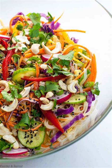 Take it for lunch twice a week. Super Crunchy Thai Noodle Salad with Spicy Peanut Sauce