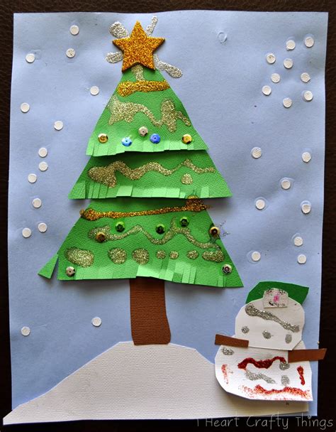 Kids Christmas Tree Craft I Heart Crafty Things