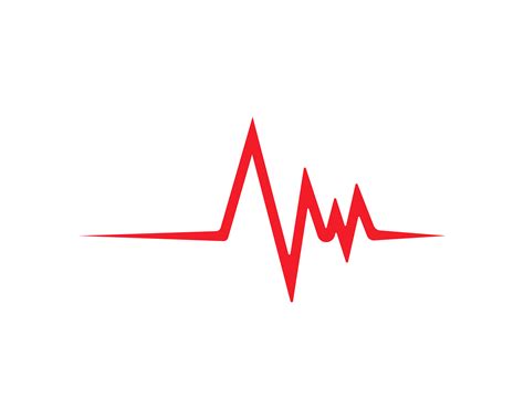 Heart Beat Line Vector Template 621105 Vector Art At Vecteezy