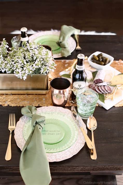 Free shipping on orders over $25 shipped by amazon. Irish themed dinner party for St Patrick's Day ...