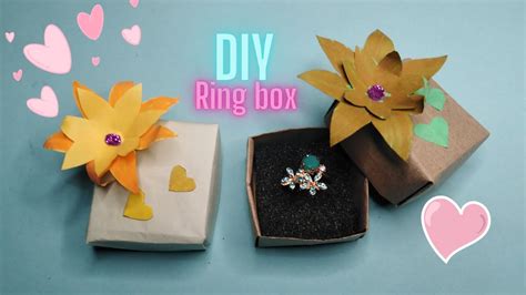 Easy Origami Box How To Make Origami Ring Box Origami Craft Idea