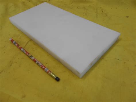 White Delrin Bar Machinable Plastic Flat Sheet Stock 34 X 6 X 12