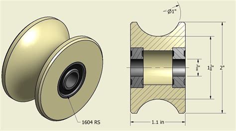 Pin On 2 In Nylon Pulley With Various Bearing Sizes To Choose With 1 In
