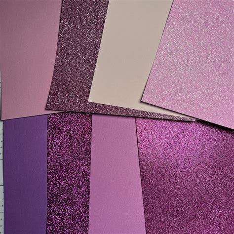 Purple Glitter Cardstock Etsy