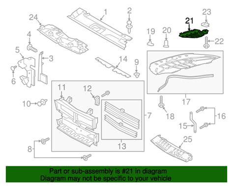 Genuine Oem Ford Radiator Support Splash Shield Insulator Fr3z 6p013