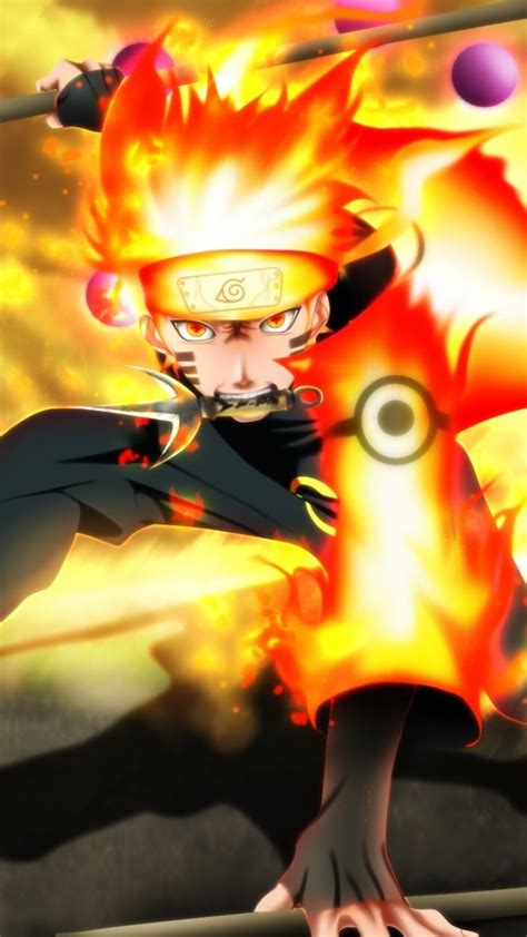 Naruto Uzumaki Fire Artwork 720x1280 Wallpaper Naruto E Sasuke