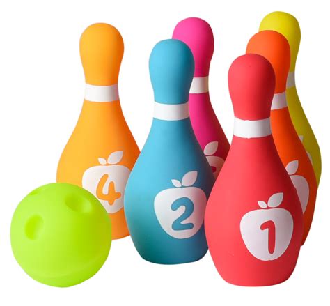 Playkidz Soft Baby Bowling Set 7-Piece Soft Bowling Game for Boys ...