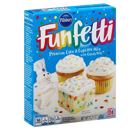 Pillsbury Funfetti Premium Cake And Cupcake Mix 432g