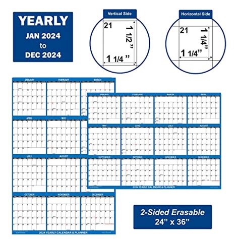 24 X 36 Swiftglimpse 2024 Paper Folded Wall Calendar