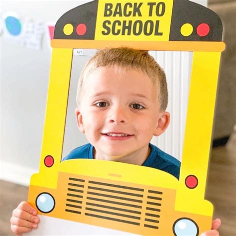 Back To School Photo Booth Frame Welcome First Day Of School Selfie