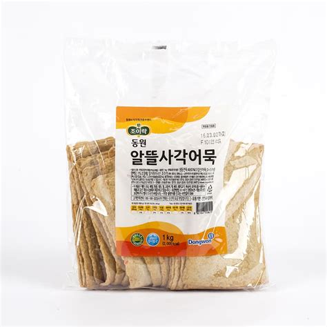 Dongwon Joyrak Square Fish Cake 1kg Tradekorea