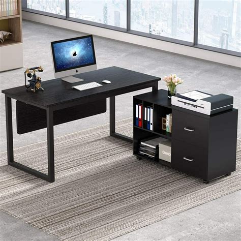 Tribesigns 55 Inch Large Modern Executive Office Desk Business