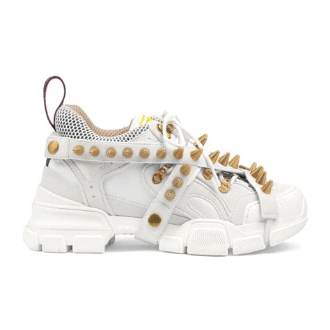 Gucci Rubber Flashtrek Sneakers In White Lyst