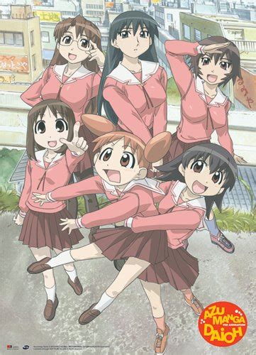 great eastern entertainment azumanga daioh group wall scroll 33 by 44 inch home