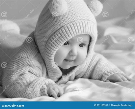 Just Beautiful Cute Smiling Baby Stock Photo Image Of Care Happy