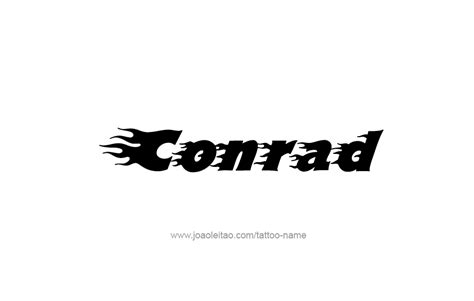 Conrad Name Tattoo Designs