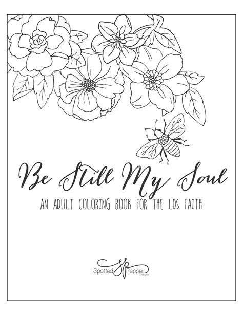 Luxury jesus is our good shepherd coloring pages. Spotted Pepper Designs: Be Still My Soul (a coloring book ...