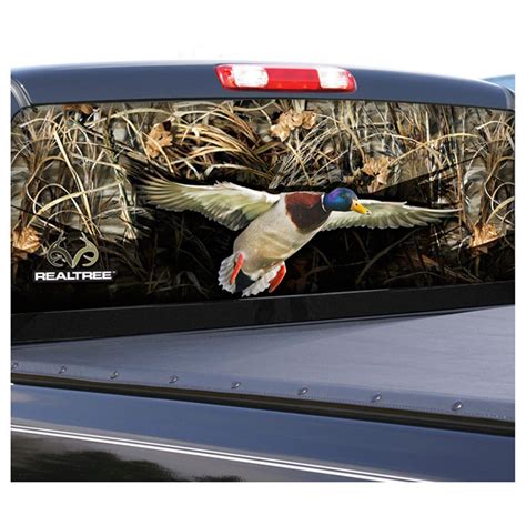 Camowraps Duck Graphic Rear Window Film For Compact Truck Realtree