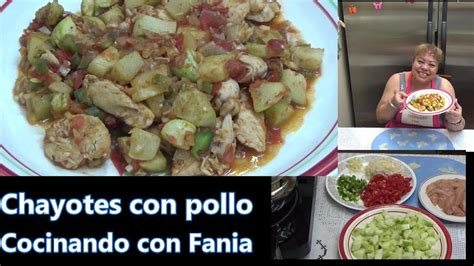 Guisado De Chayotes Con Pollo Riquisimos Pollo Con Nopales Pollo