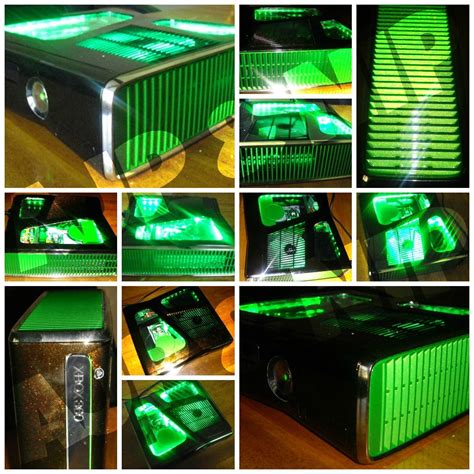My Xbox 360 Slim Mod Outside Body Is Painted With Tigers Eye The
