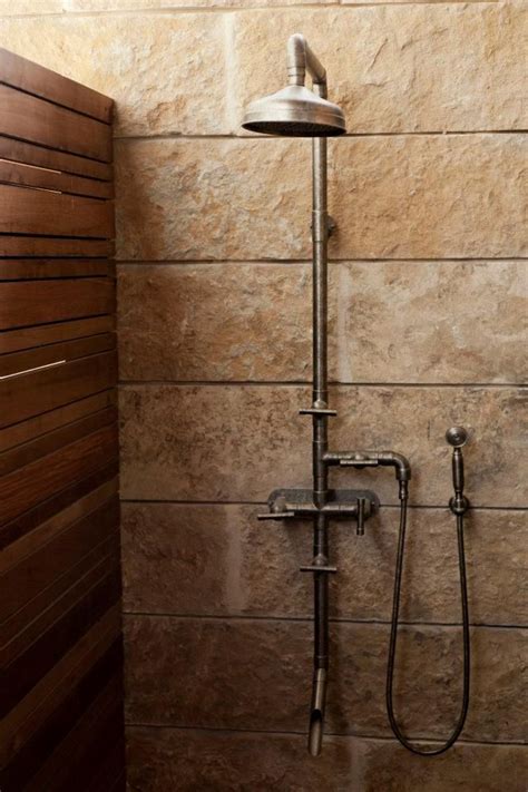 I have experience with plumbing a basic shower setup with a few peripherals. A rugged exposed-thermostatic shower set; Lake|Flato ...