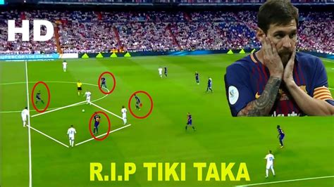 Tiki Taka Barcelona Vs Serangan Balik Yang Sempurna Oleh Real Madrid