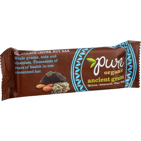 Pure Organic Ancient Grains Bar Organic Chocolate Chunk Nut 123