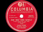 1946 HITS ARCHIVE: Doin’ What Comes Natur’lly - Dinah Shore & Spade ...
