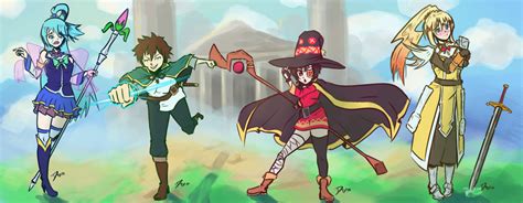 Konosuba Cast By Dominiku Hack On Deviantart