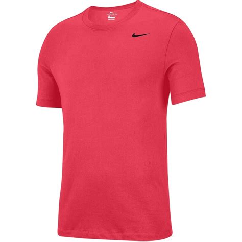 Nike Mens Dri Fit Training Top Red Fusion